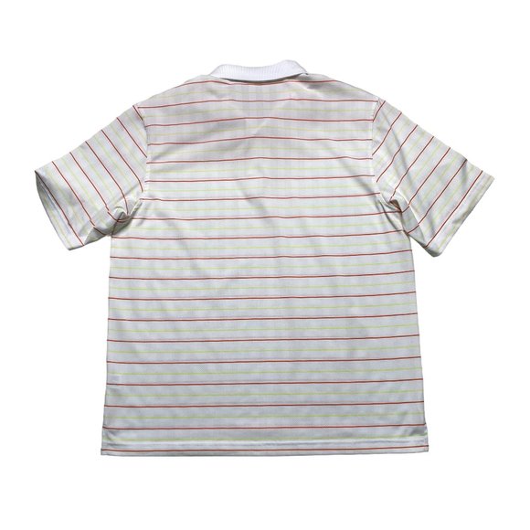 Walter Hagen Essentials Golf Polo Shirt Mens Size L White Striped Short Sleeve - Picture 3 of 8
